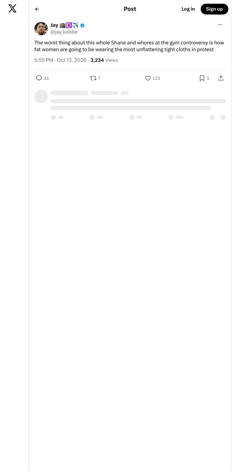 Screenshot of post by @jay_kobbe